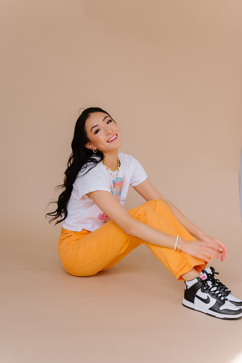 Deja Vu Cargo Pant// Tangerine