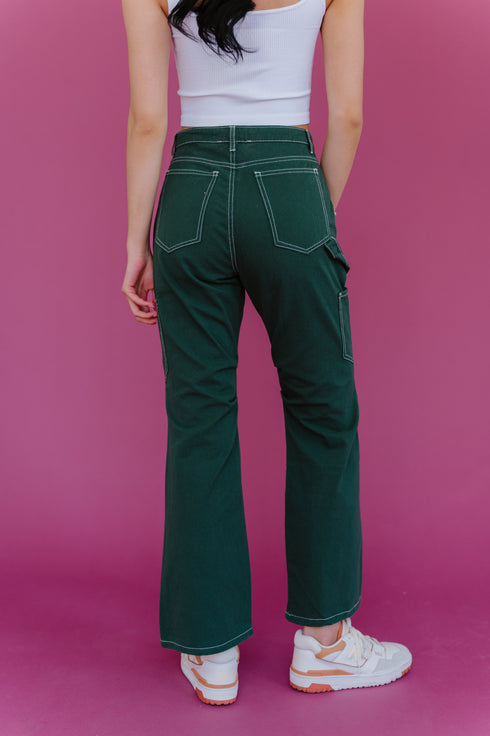Don't Blame Me Cargo Pants// Green