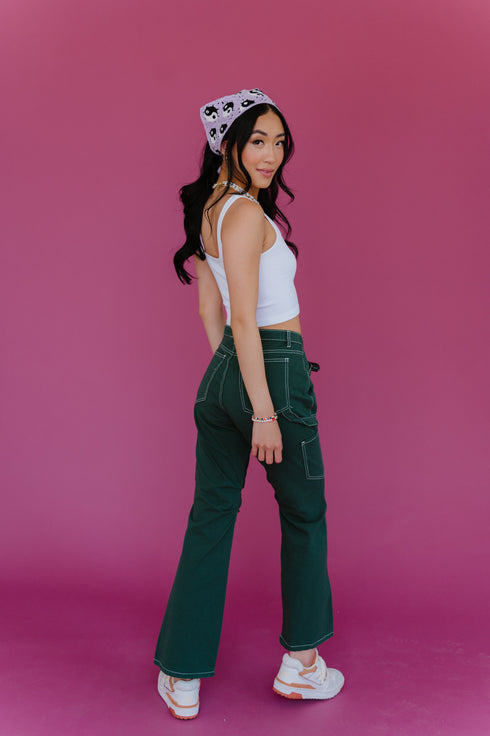 Don't Blame Me Cargo Pants// Green