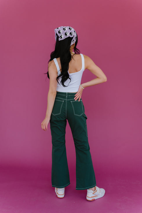 Don't Blame Me Cargo Pants// Green