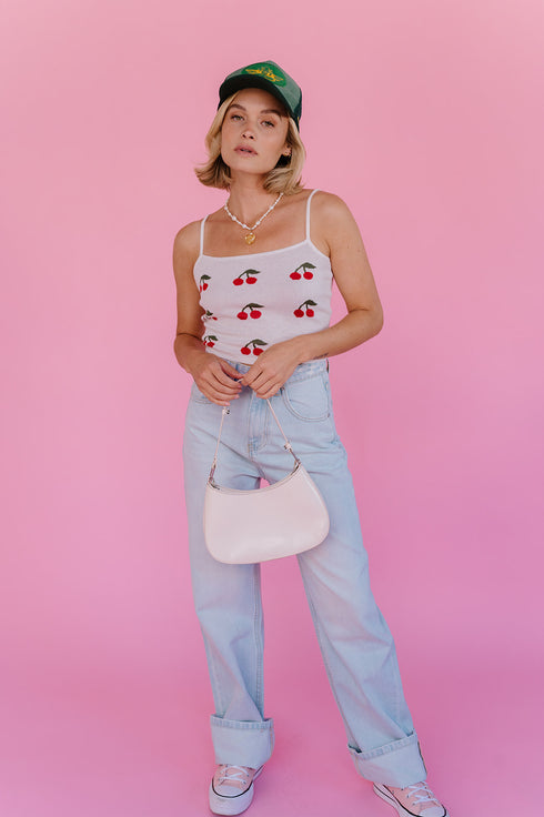 Cherry Bomb Tank// Ivory