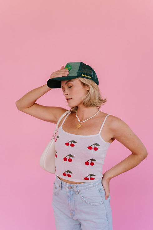 Cherry Bomb Tank// Ivory