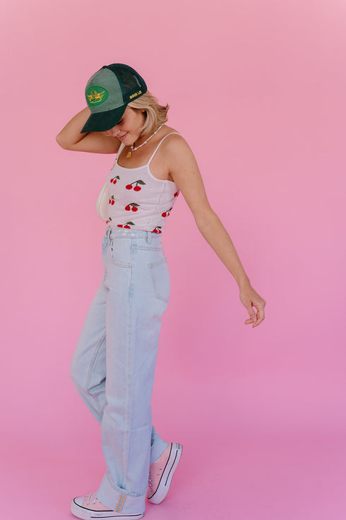 Cherry Bomb Tank// Ivory