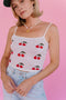 Cherry Bomb Tank// Ivory
