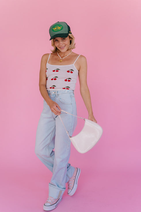 Cherry Bomb Tank// Ivory