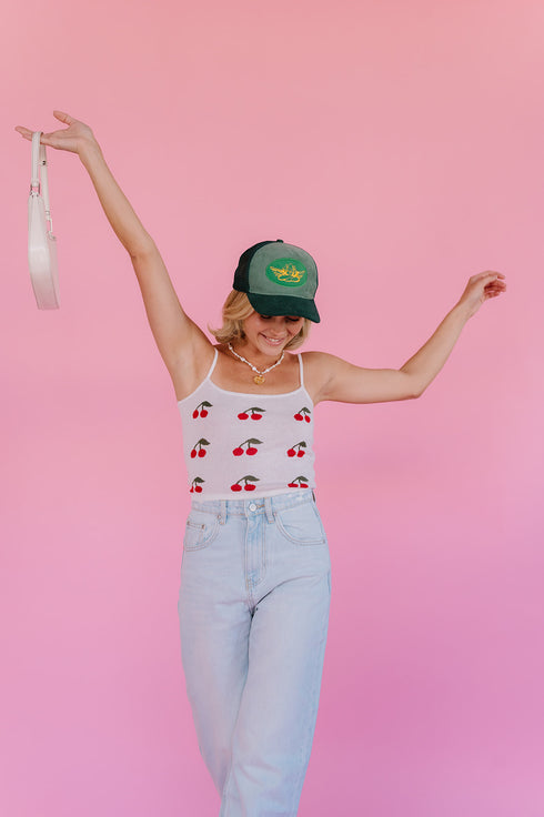 Cherry Bomb Tank// Ivory