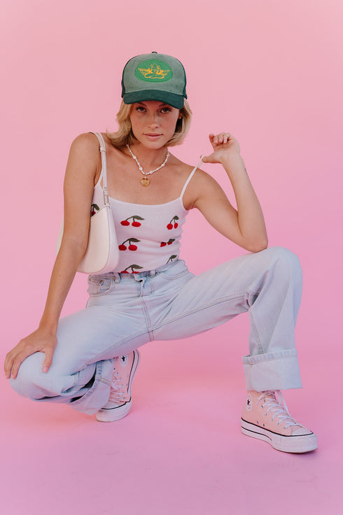 Cherry Bomb Tank// Ivory