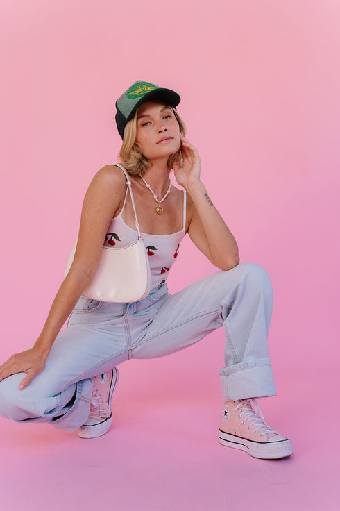 Cherry Bomb Tank// Ivory