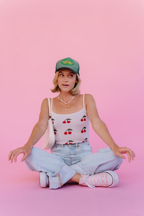 Cherry Bomb Tank// Ivory