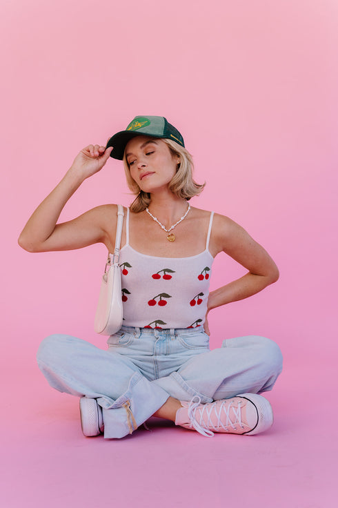 Cherry Bomb Tank// Ivory