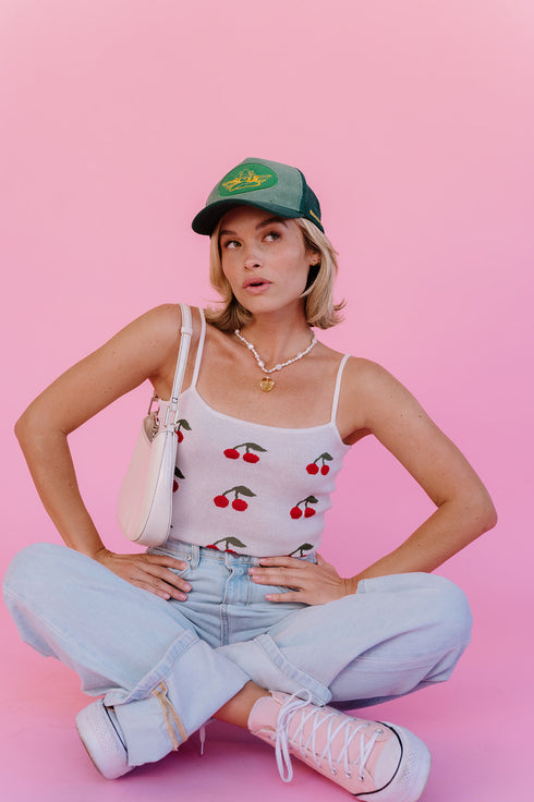 Cherry Bomb Tank// Ivory