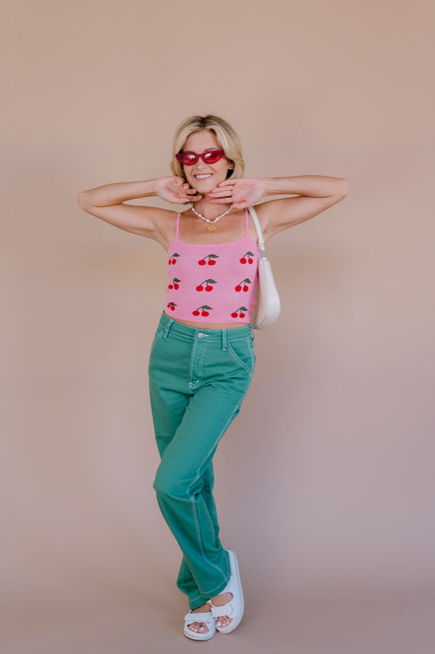 Cherry Bomb Tank// Pink