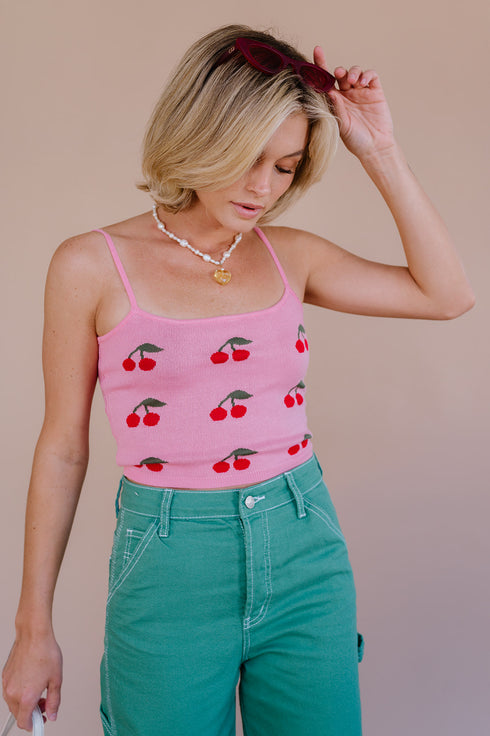 Cherry Bomb Tank// Pink