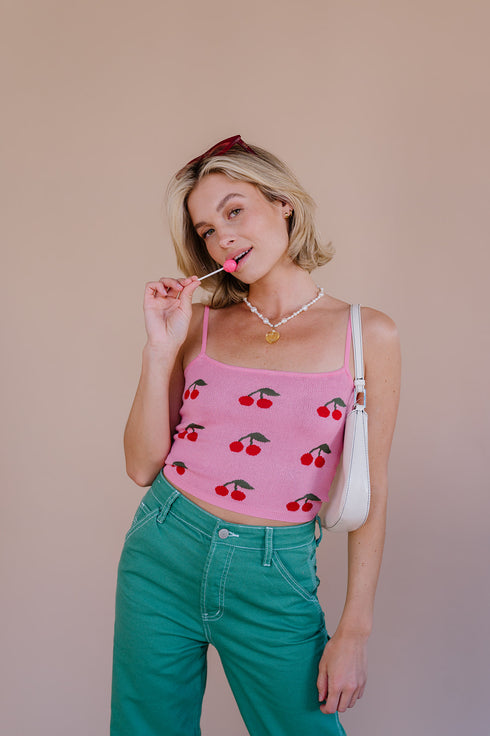 Cherry Bomb Tank// Pink