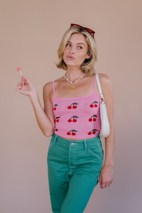 Cherry Bomb Tank// Pink