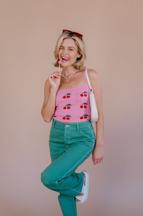 Cherry Bomb Tank// Pink
