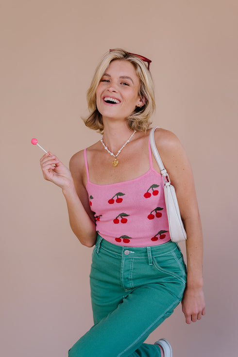 Cherry Bomb Tank// Pink