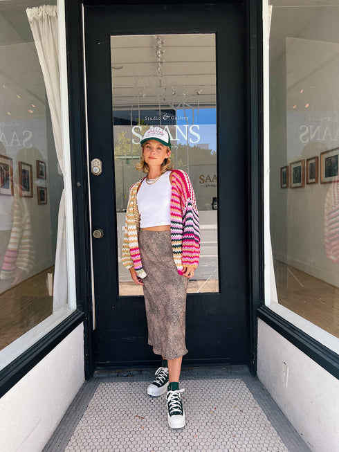 Wild Side Satin Midi Skirt *SELL OUT RISK*