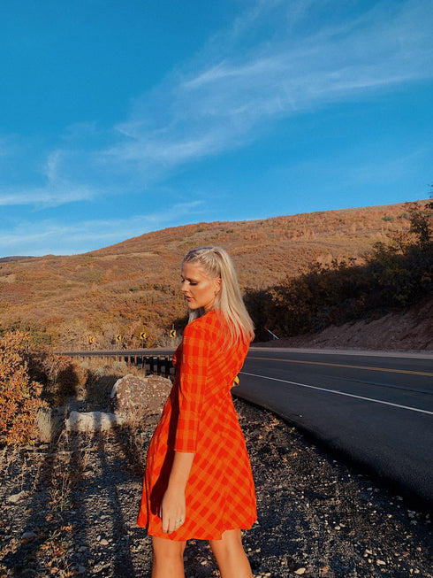 Beauty Game Checked Dress