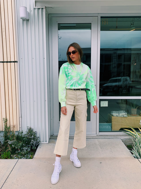 Boyish Babe Pant// Cream