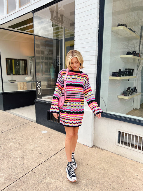 Sunset Boulevard Dress// Pink