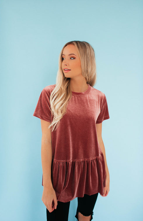 Rad Romance Velvet Peplum