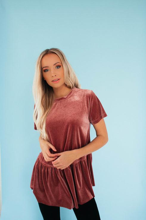 Rad Romance Velvet Peplum