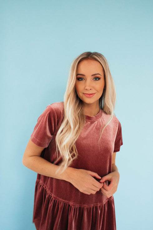 Rad Romance Velvet Peplum