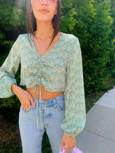 The Garden Party Top // Sage