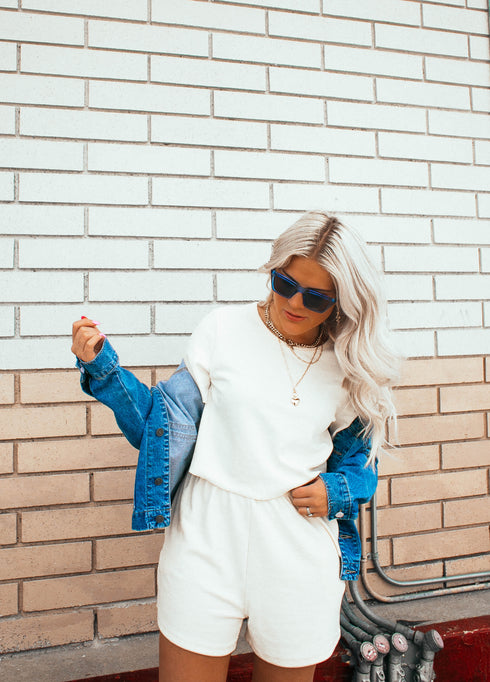 Weekend Girl Set// Cream