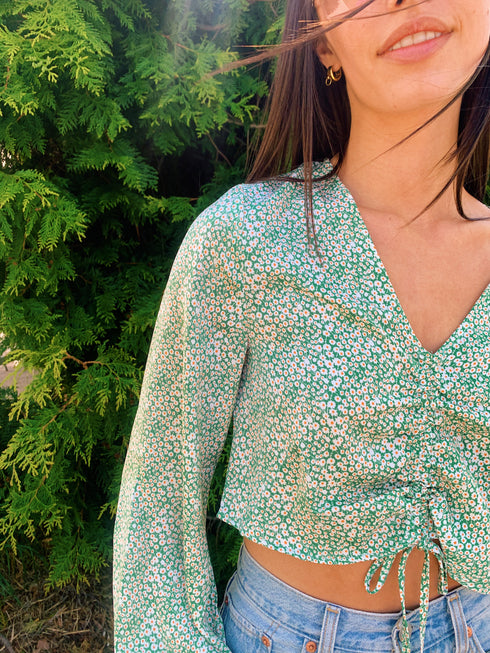 The Garden Party Top // Sage