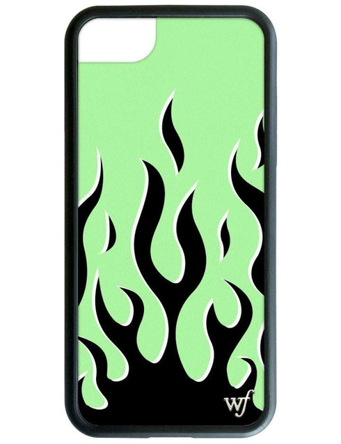Neon Flames iPhone Case