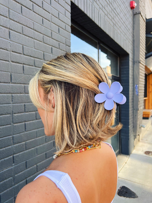 Flower Market Hair Clip// Lilac