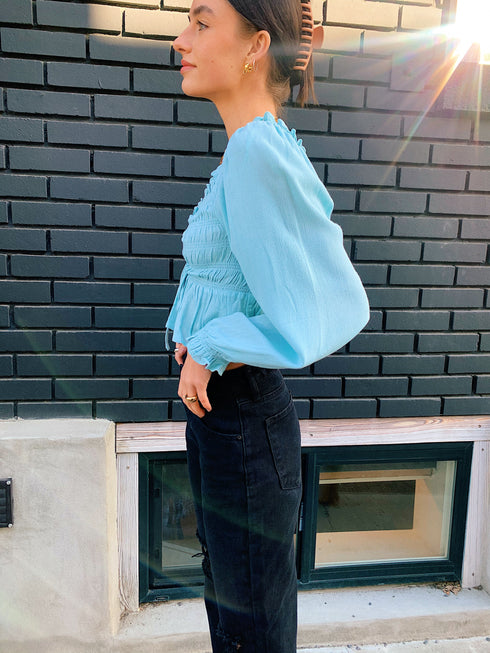 Never Ending Summers Top// Blue