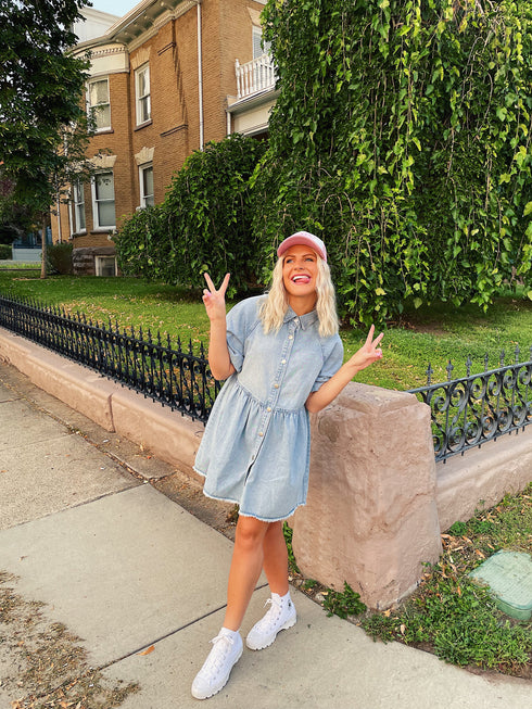 Fall Fever Denim Dress