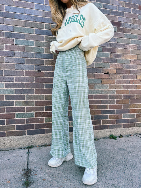On The Groove Plaid Trouser *RESTOCKED*