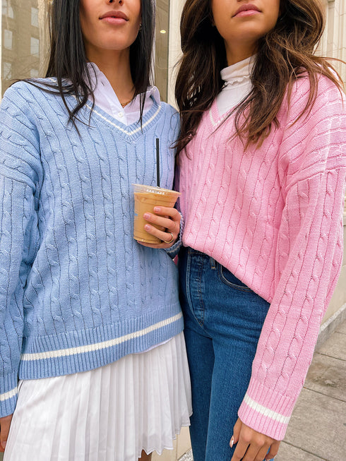 All Eyes On You Sweater// Chambray