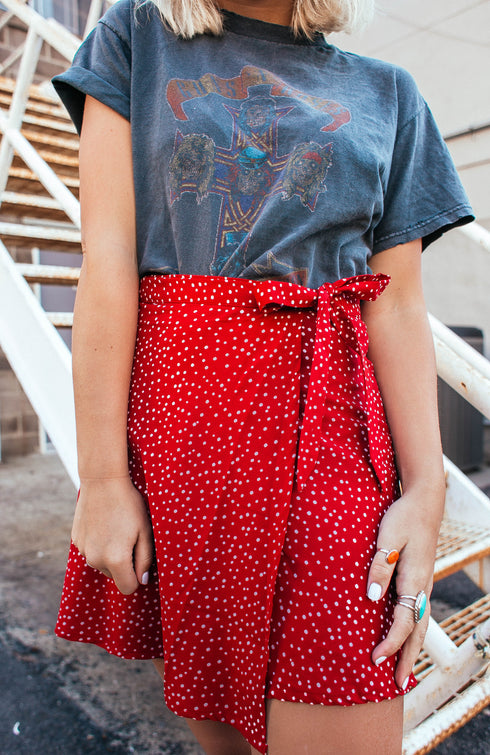 Hey Dottie Wrap Skirt