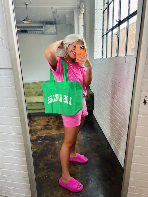 Summer Daze Carryall Tote // Green