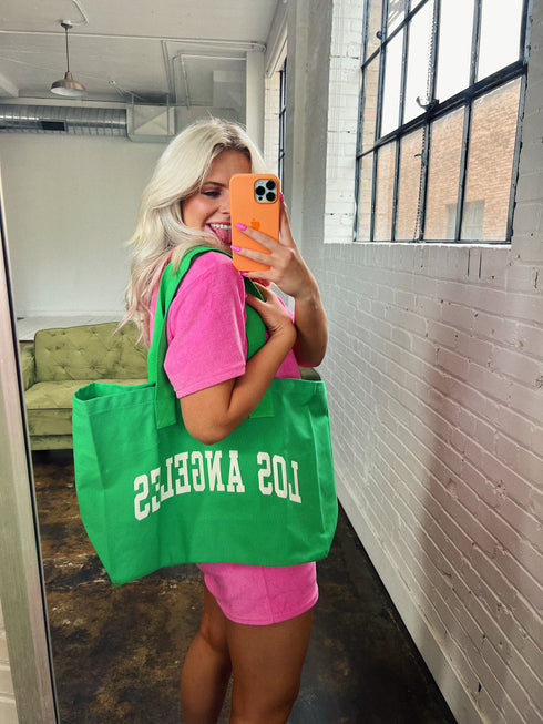 Summer Daze Carryall Tote // Green