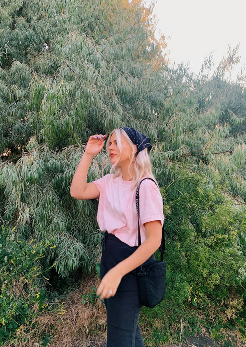 Almost Famous Tee// Pink