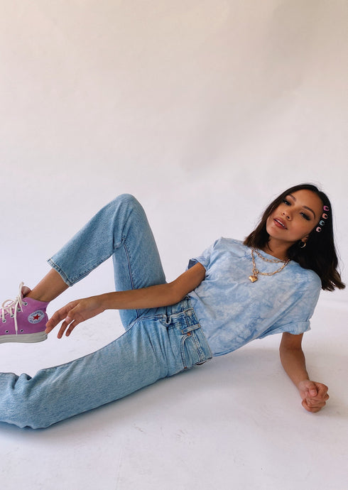 Almost Famous Tee// Blue