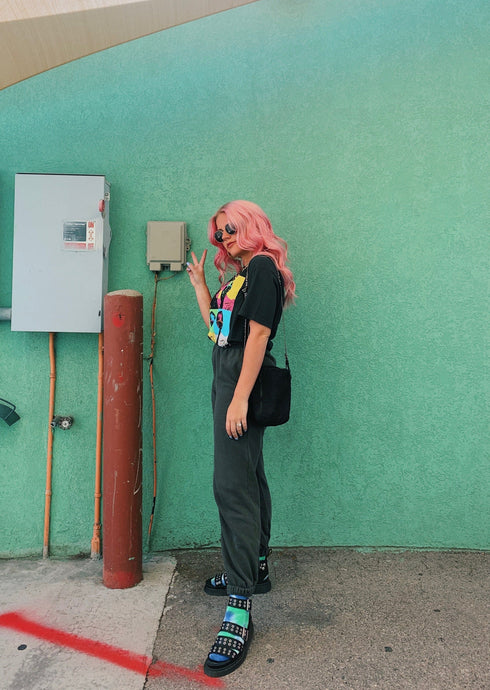 Vibe Check Washed Pant// Charcoal