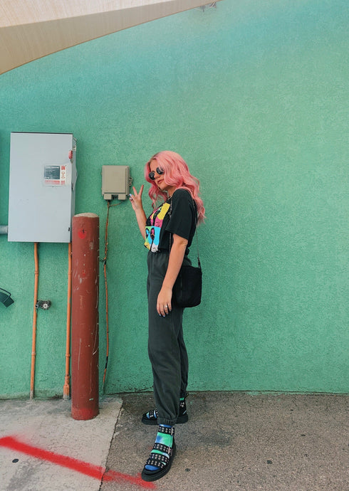 Play It Loud Tie Dye Socks// Blue Combo