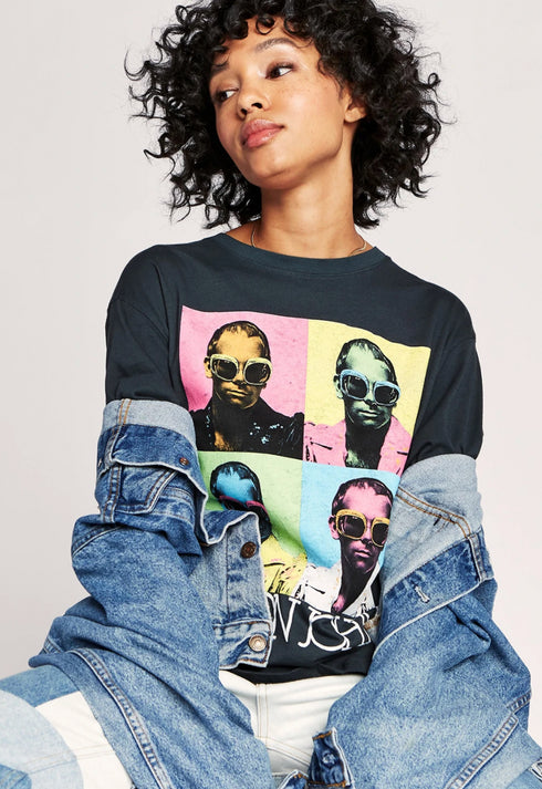 Elton John Pop Color Boyfriend Tee