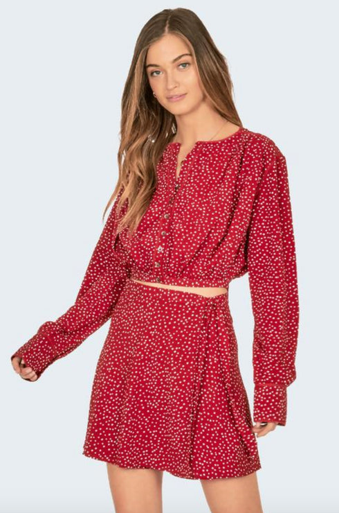 Hey Dottie Woven Top