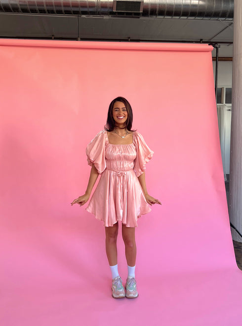 Life's A Party Mini Dress// Pink