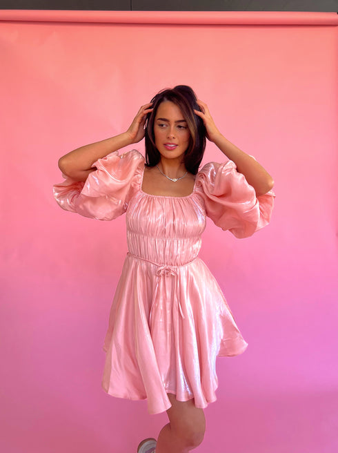 Life's A Party Mini Dress// Pink