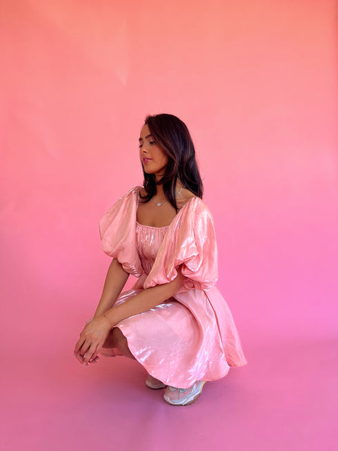 Life's A Party Mini Dress// Pink