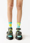 Play It Loud Tie Dye Socks// Neon Combo